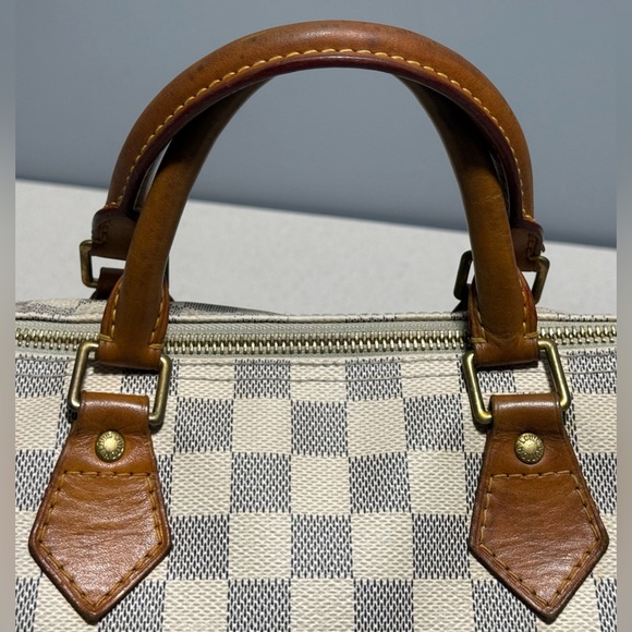 Louis Vuitton Speedy 30 Damier Azur Canvas Leather - Picture 7 of 16